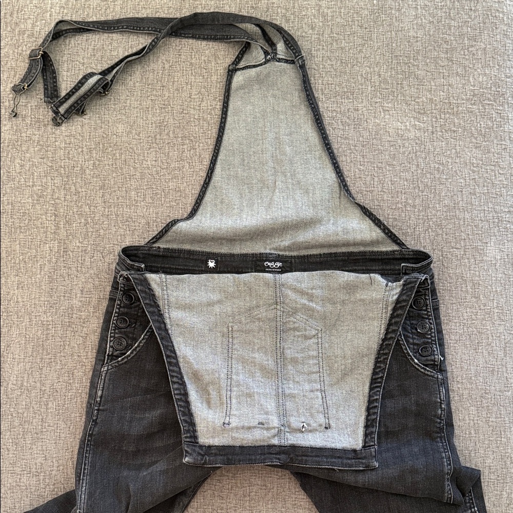Giggle Italy men's Black‎ Denim Overalls